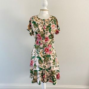 Floral a-line flutter dress